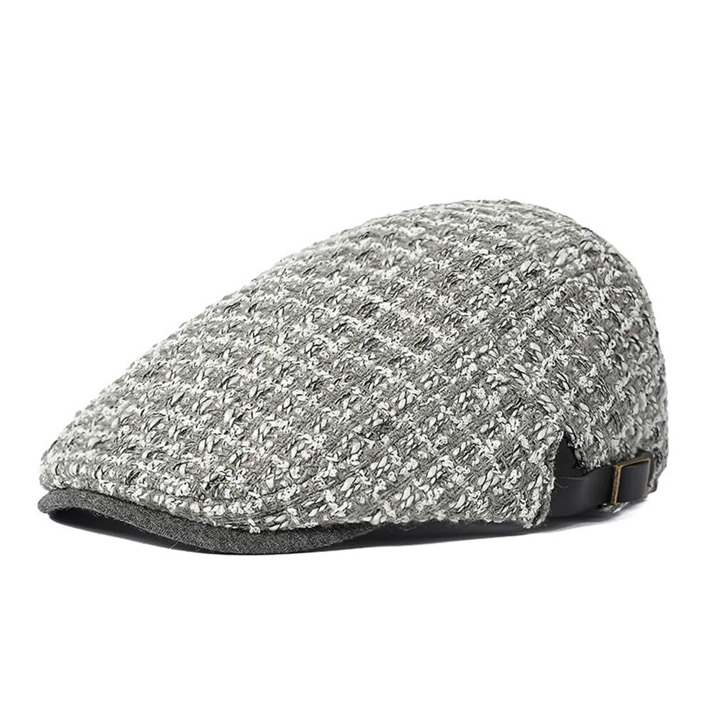 AOGOE Schiebermütze Herren - Klassische Flat Cap Im Newsboy-Stil, Verstellbar Für Jeden Kopf