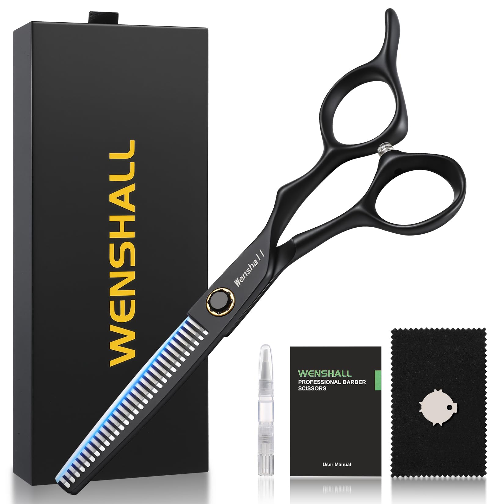 Wenshall Black Professional Hair Thinning Shears
