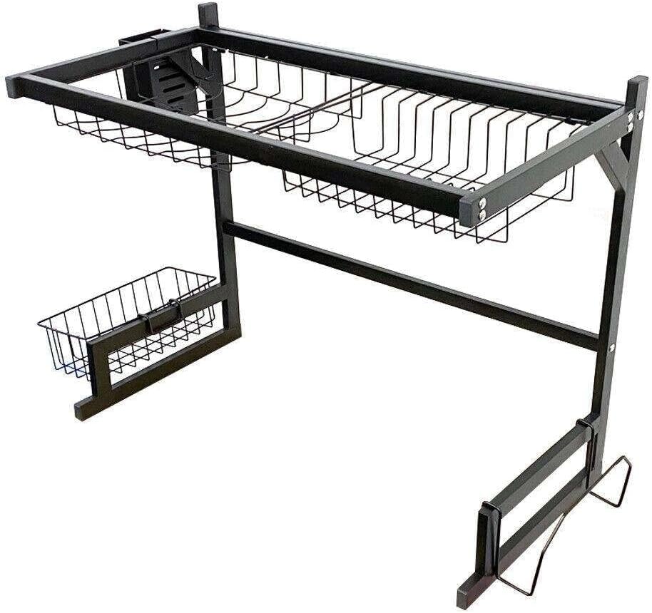 KDSW 2Tier Over Sink Dish Drying Rack Stainless Steel