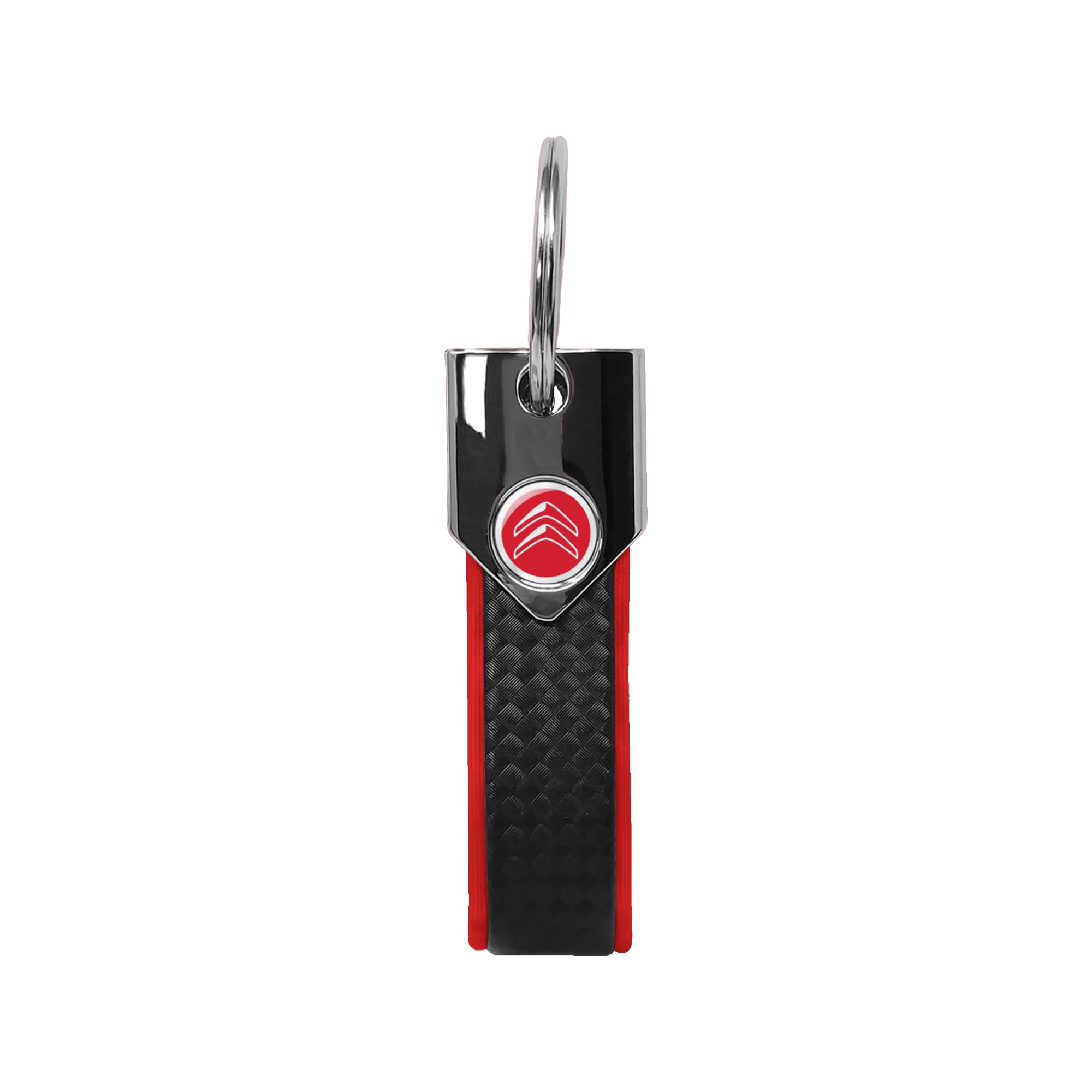 Citroen Official Red Keyring Carbon Red Logo Red Taglia Unica