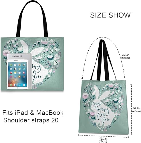 Miniatura 9 de visesunny Bolsa grande de hombro, bolsa de viaje informal para mujeres, damas, niñas, adolescentes, gimnasio, playa, uso diario