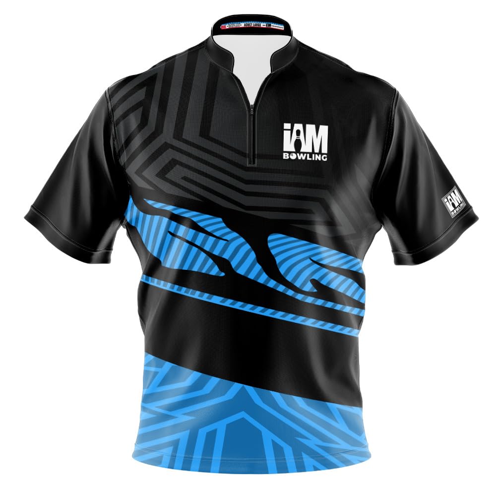 Logo Infusion Dye-Sublimated Bowling Jersey (Sash Collar) - I AM Bowling Fun Design 2012 - NO Logo (Men's 4X) Multicolored