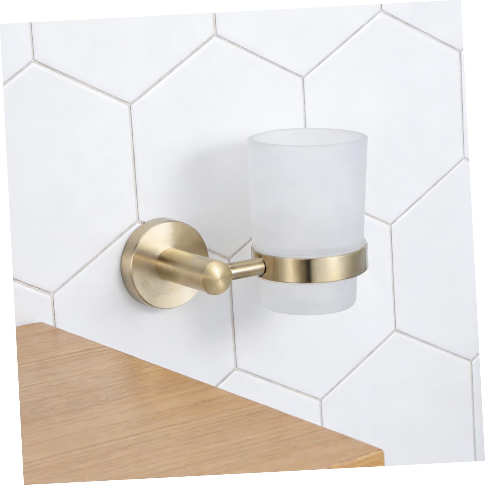 Portacepillos de Dientes Higienizante de Pared Acero Inoxidable Vaso
