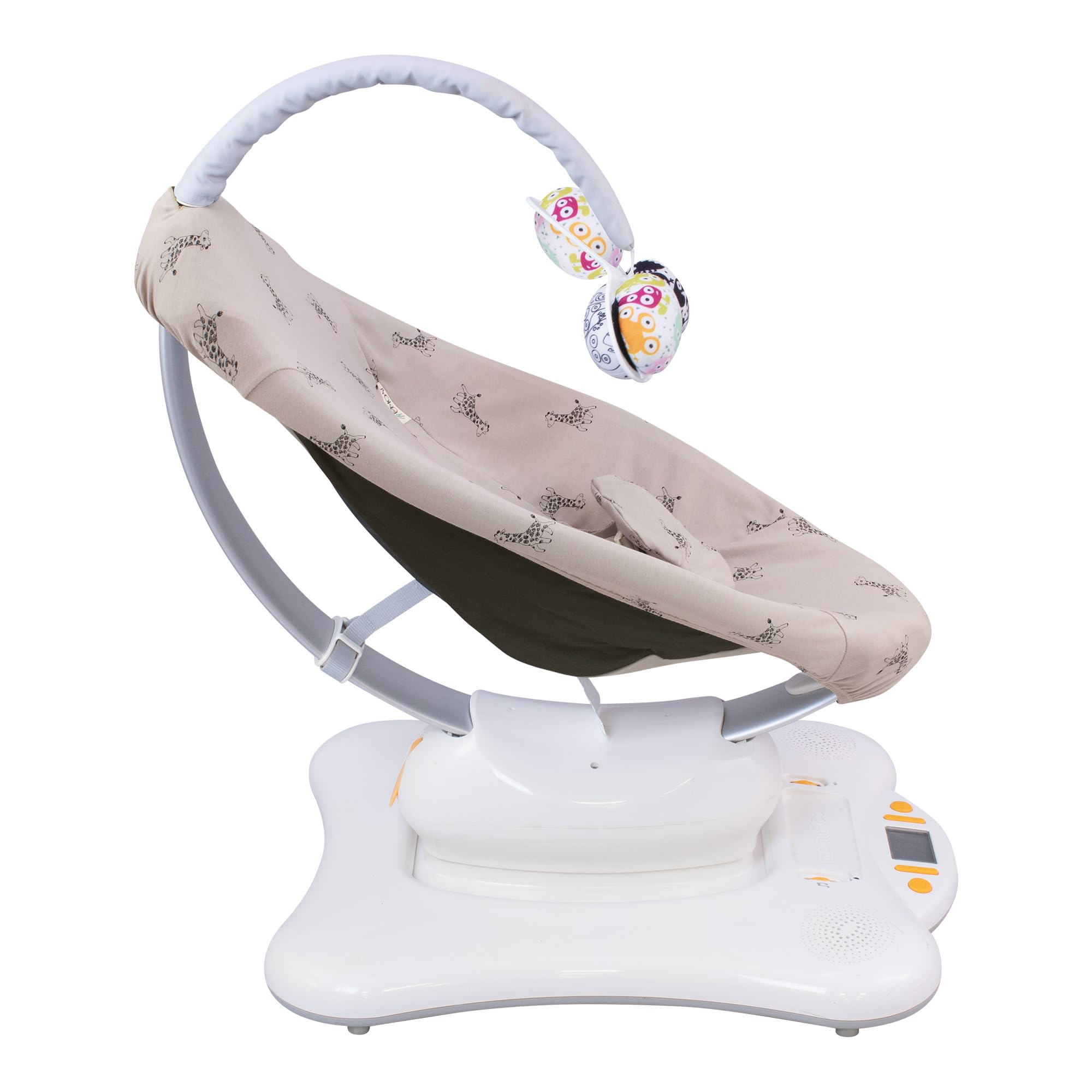 JYOKO Kids Funda de Algodón para Hamaca Compatible con Mamaroo 4moms, Mamaroo Rockaroo (Giraffe)