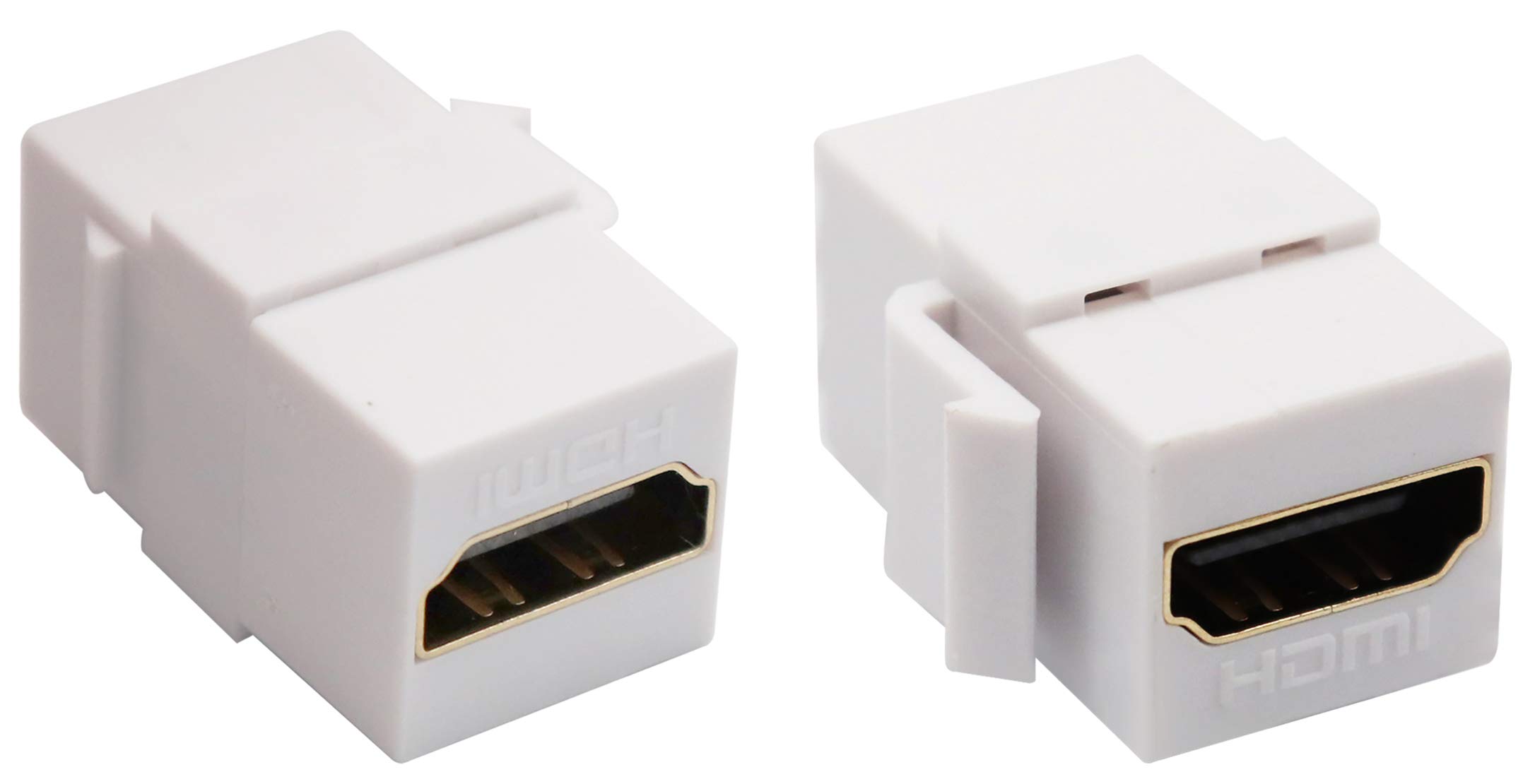 Cyllde Adattatore HDMI Femmina A Femmina, Connettore Placcato In Oro, Connessione Tra Cavo HDMI E HDMI, Supporta Risoluzione 3D E 4K Adatto Per L'aggancio Tra Due Cavi HDMI - Foto 2