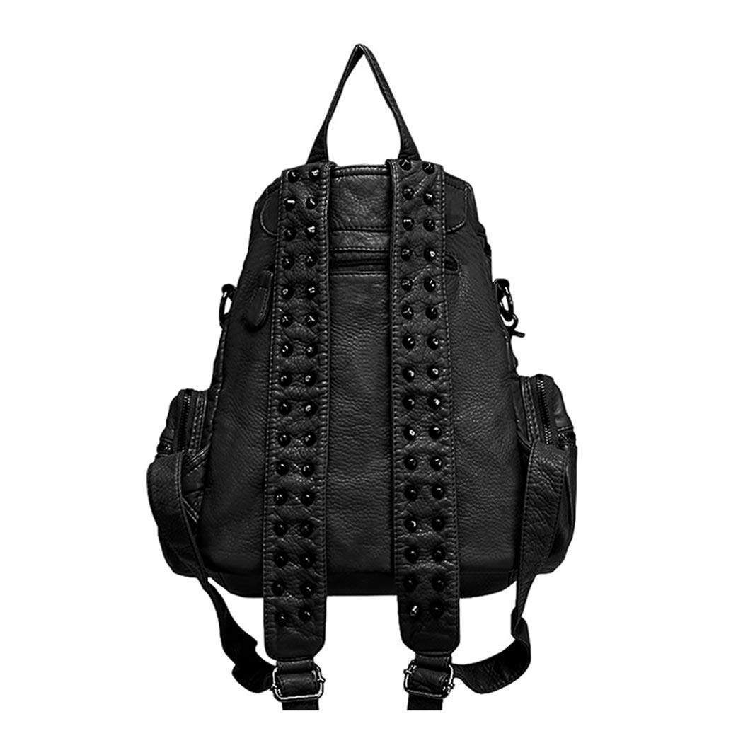BUKESIYI Damen Tasche Rucksack Handtasche Frauen backpack Klein Anti Diebstahl Schulrucksack Laptop Weekender PU Leder DE78222