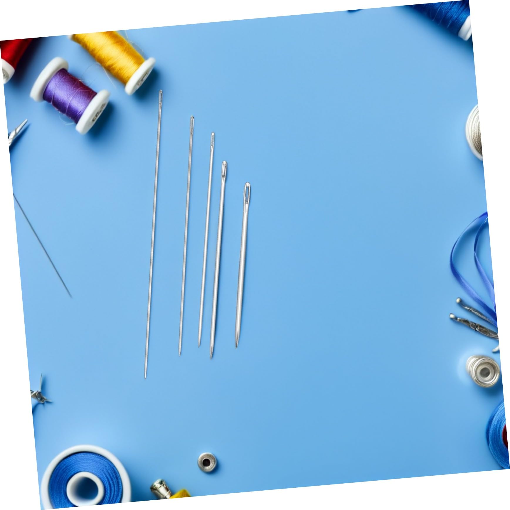 Gatuida 25pezzi Aghi per Cucire Mano Aghi Extra Lunghi in Metallo per Trapuntatura e Tessuti Spessi Kit di Riparazione per Artigianato e Cucito Pesante