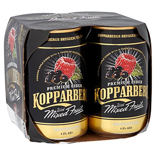 Kopparberg Premium Cider with Mixed Fruit, 4 x 330ml