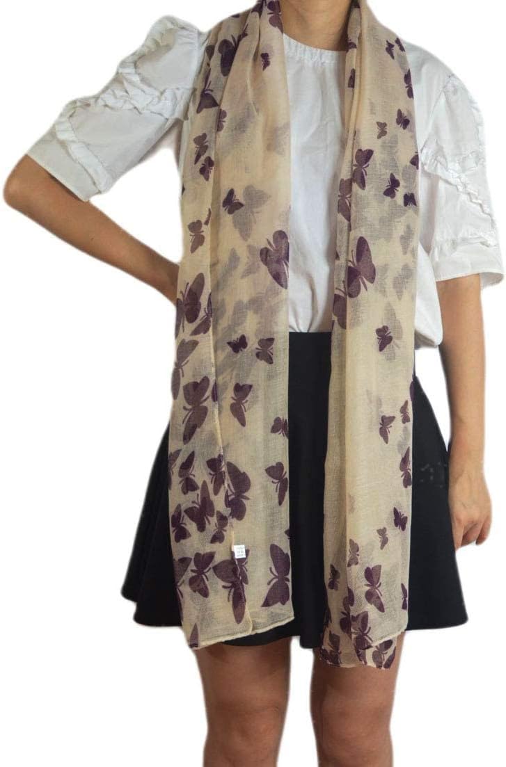 Barara King Scarfs for Women Lightweight Print Shawl Wraps Holiday Voile Scarf Gift