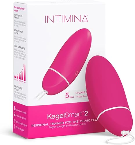 INTIMINA KegelSmart 2 - Ejercitador de suelo pélvico para mujeres, bolas de Kegel para mujeres, dispositivo de fortalecimiento de tiñón, dispositivo
