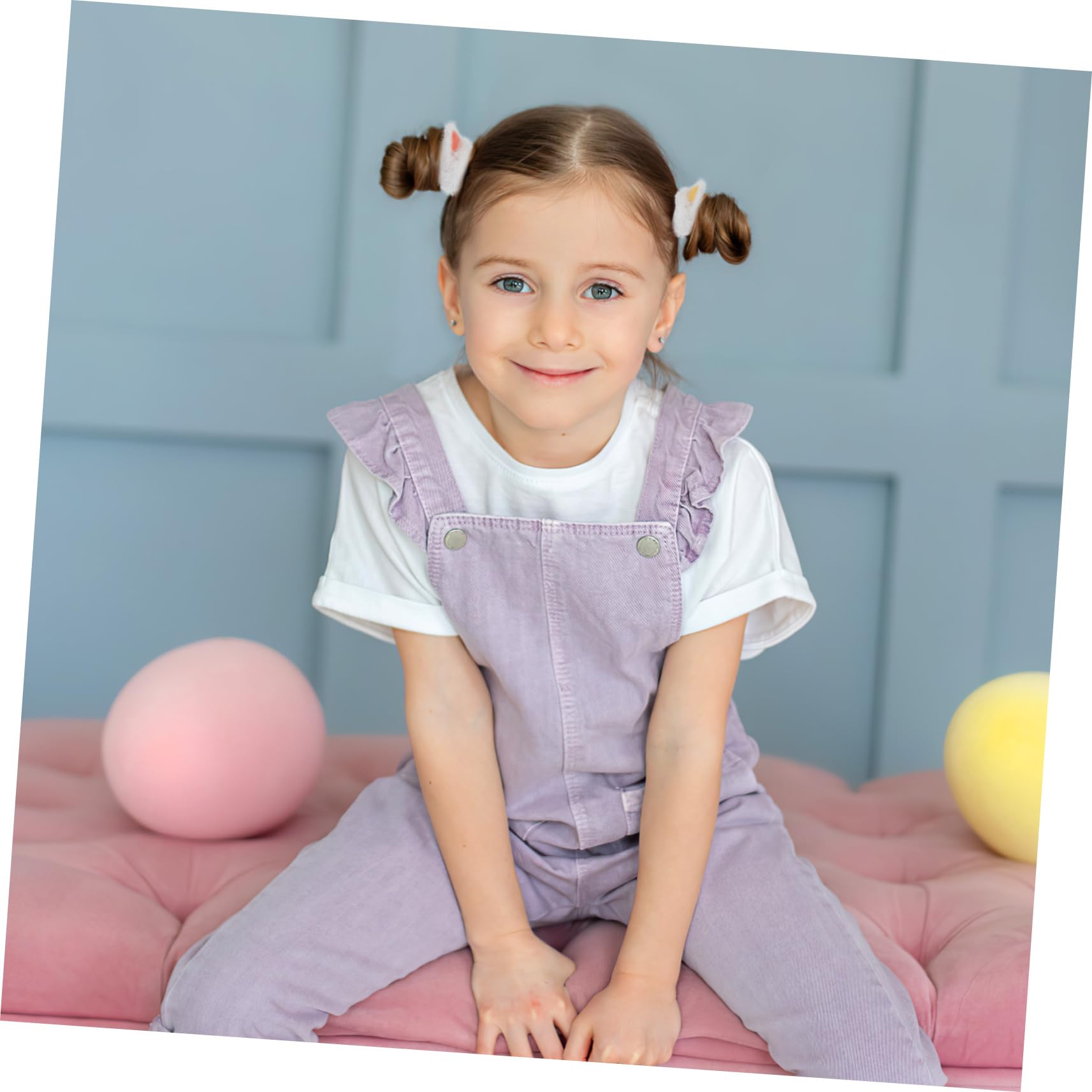 LALAFINA 18 Piezas anillo de pelo banda para el cabello gomas para el cabello tiara lazo para el pelo de felpa gomas para el pelo de las niñas elasticidad Venda cuerda de pelo sombrerería