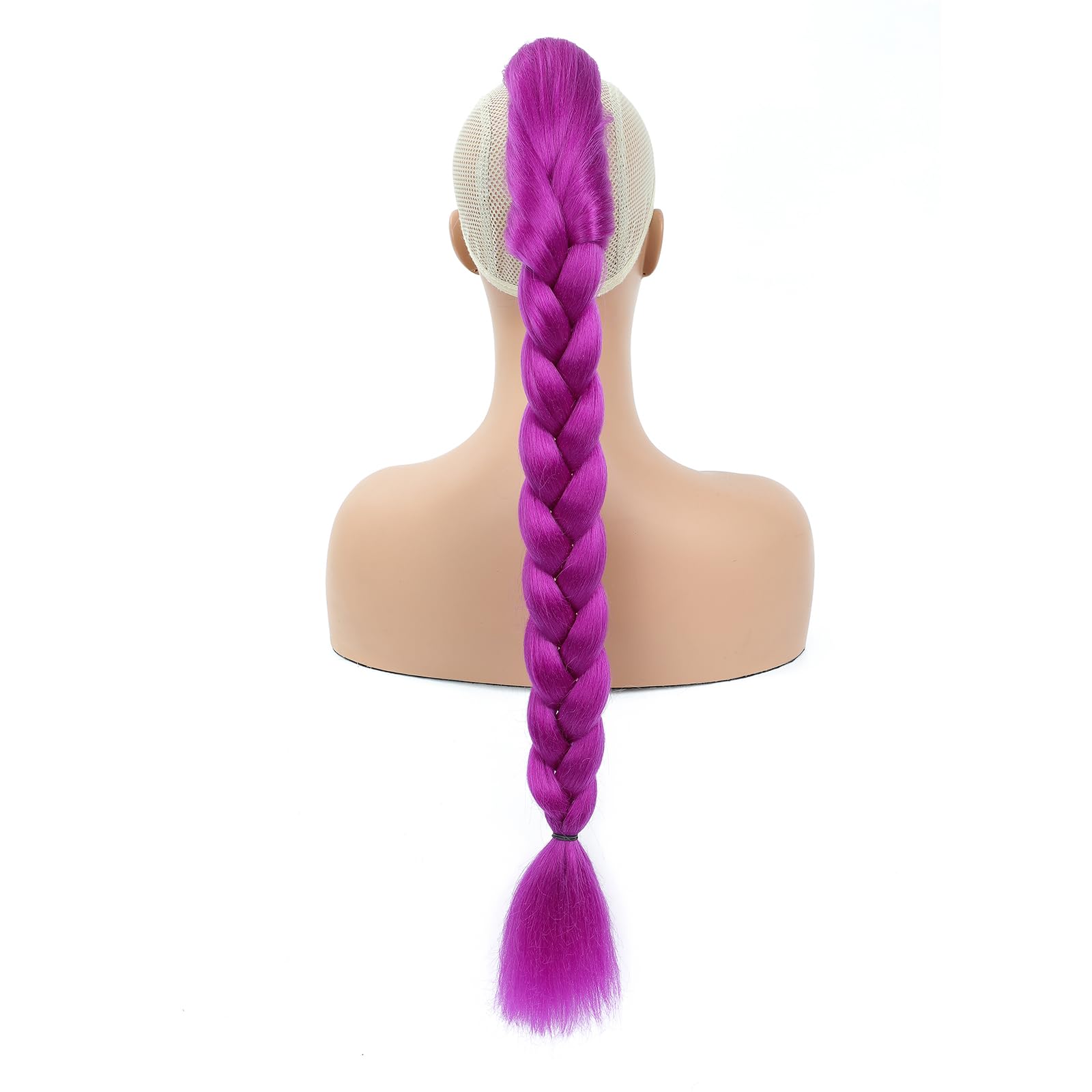 Rumi Braids 26-calowe warkocze pudełkowe, syntetyczne przedłużki do włosów cosplay z łatwym klipsem