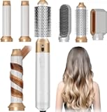 Hair Dryer Brush 5 in 1&comma; Negative Ion Blow Dryer Brush Set Upgrade Hot Air Brush Air Styler Curling Wrap Air Curler&comma; Curling Iron Hair Styling Tools As A Gift for Straight&sol;Curl&sol;Drying&sol;Smoothing