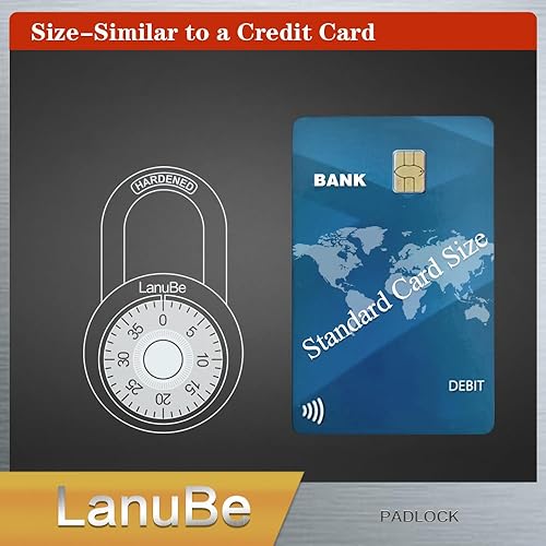 Miniatura 5 de LanuBe Cerradura de combinación de esfera estándar, 2 pulgadas de ancho, con diferentes combinaciones, placa giratoria negra, paquete de 12