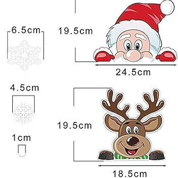 Amazon.co.jp: LOKIPA クリスマス 飾り 静電ステッカー 剥がせる