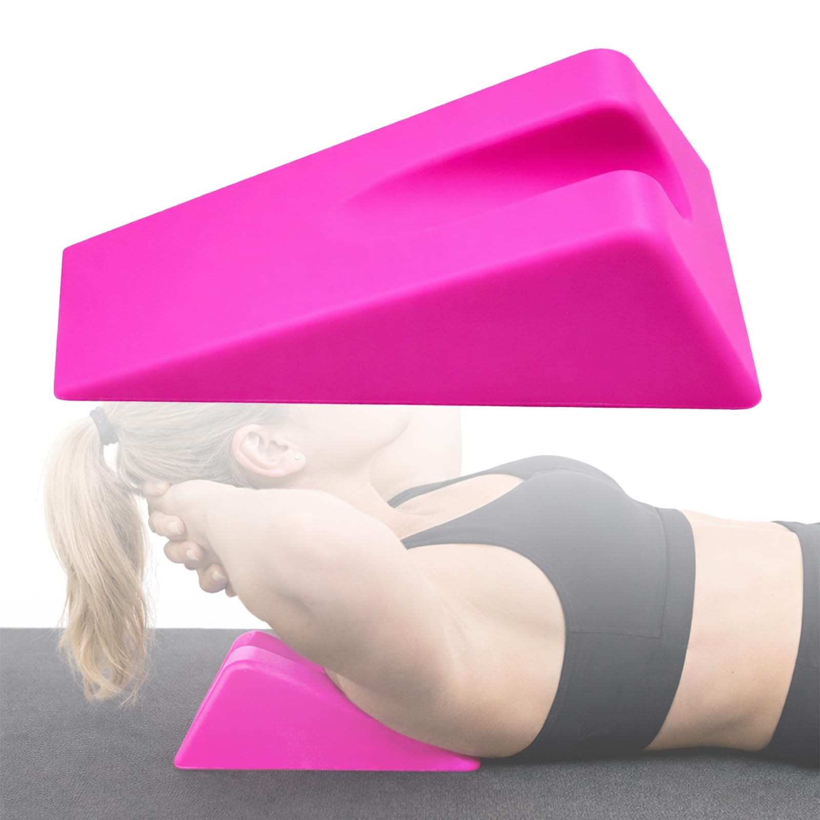 EDWERD Concept Wedge – Triangle de mobilisation des extrémités pour soulager la douleur de la colonne vertébrale, 1 pièce (rose)