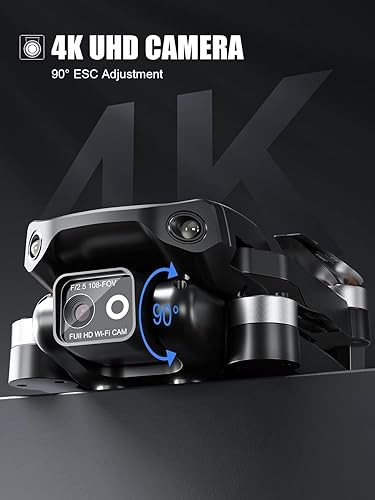 Miniatura 2 de Drone plegable sin escobillas con cámara HD 4K para adultos, cuadricóptero RC, sígueme, 30 minutos de tiempo de vuelo, despegue y tierra con una