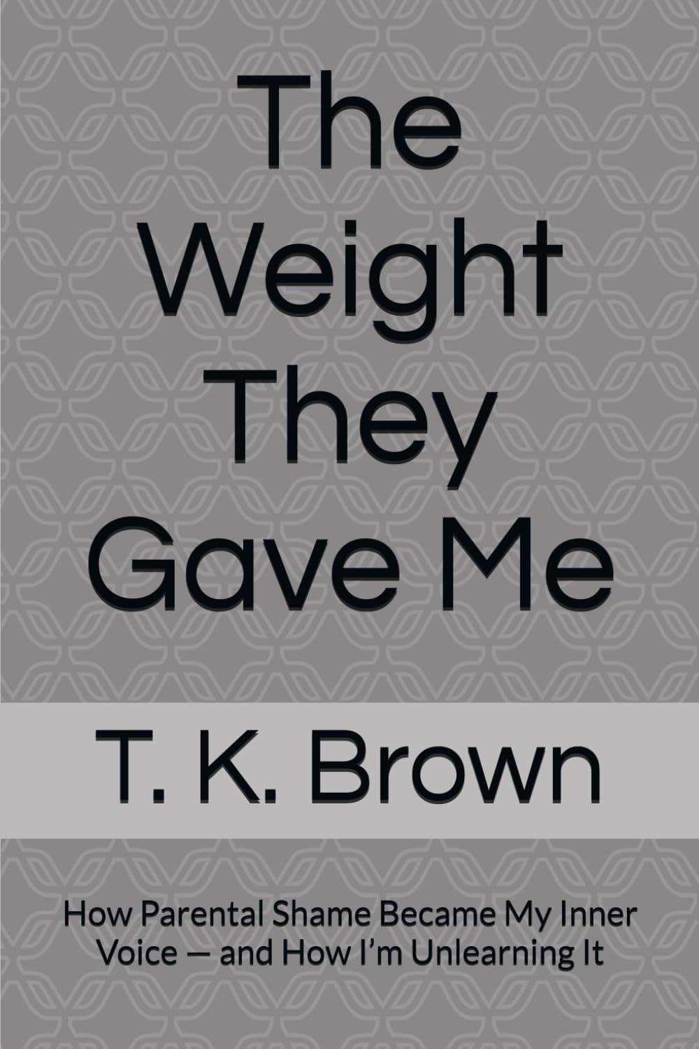The Weight They Gave Me: How Parental Shame Became My Inner Voice — and How I’m Unlearning It