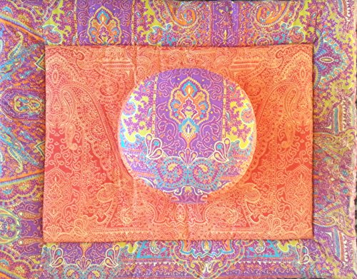 Meditation or Yoga cushion with mat, Bassetti fabric, meditation, Tantra, customisable