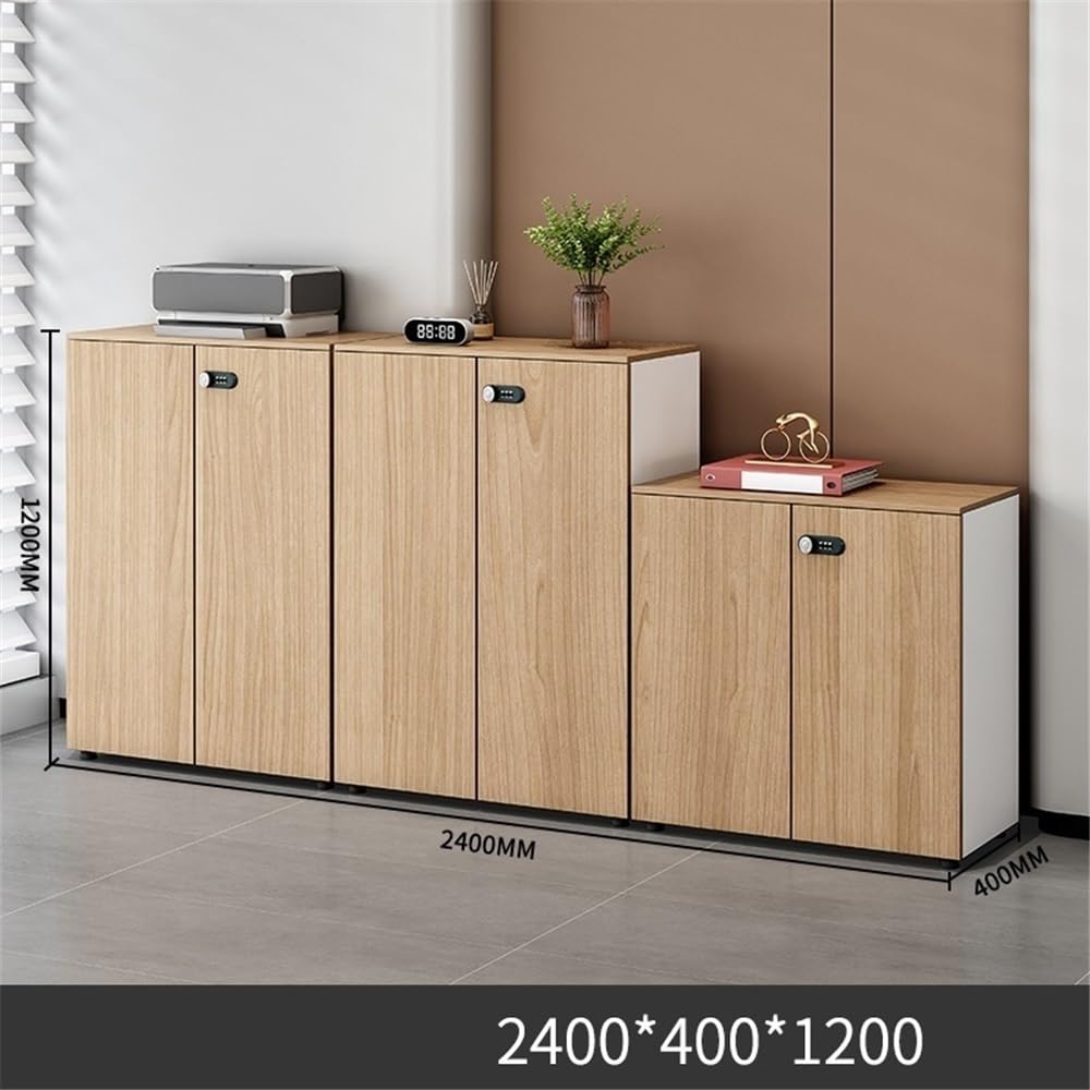 Armadio da ufficio in legno Combinat con serratura Armadietto corto per documenti Versatile Bureau Secure Archiviazione Solut per uso ufficio