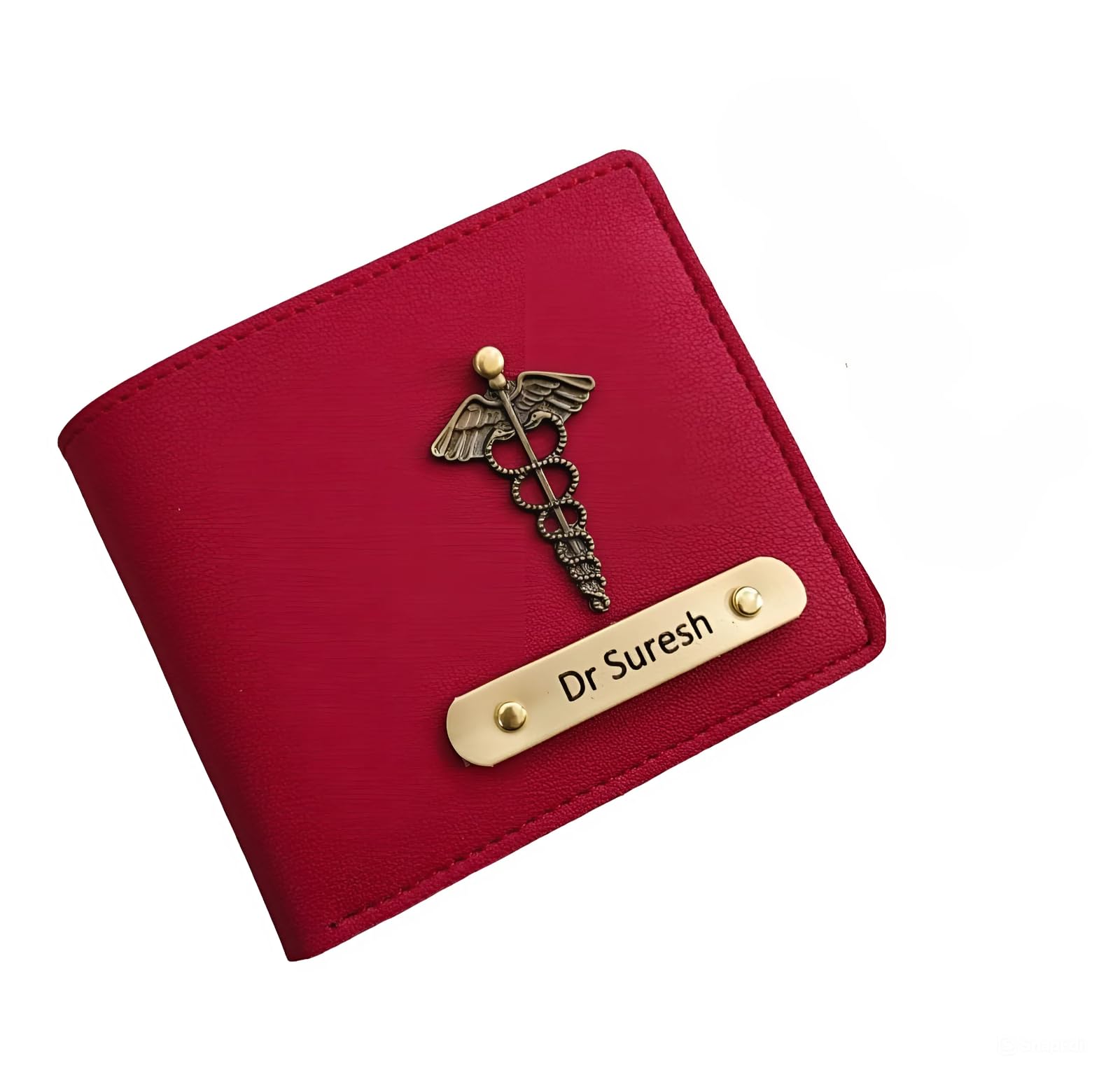 Red Wallet for Men with Name and Charm customisation | Limited Edition Customisation Wallet-image-17