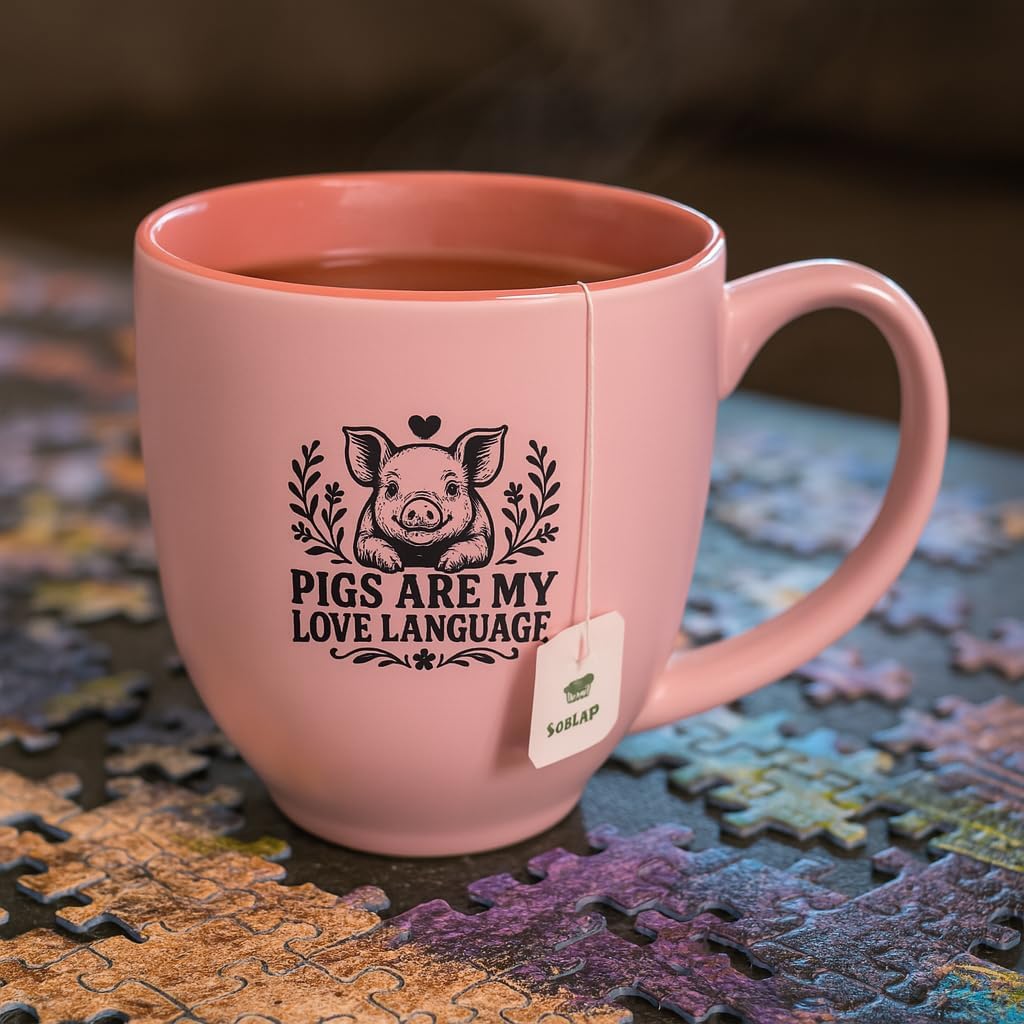 Cute Mugs for Piggy Parents, Farm Pet Lovers, Pig Moms, and Micro Farmers (Pigs Are My Love Language) - Image 6