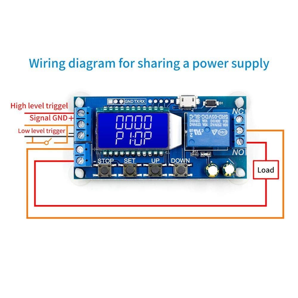Modulo Relè Temporizzato DC 6V-30V - Timer Con Display LED, Controllo On/Off Ritardato - Foto 12