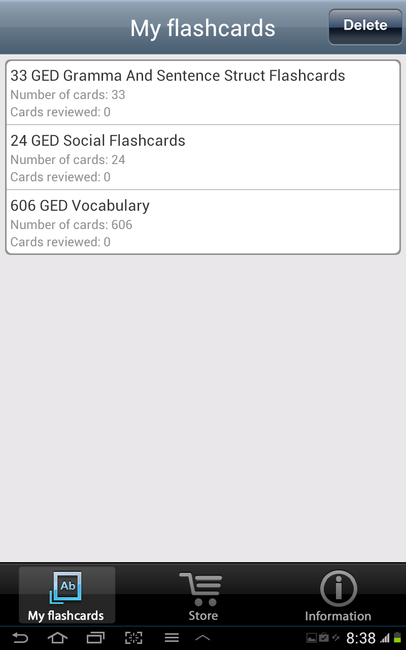 New GED FlashcardsAmazon.co.jpAppstore for Android