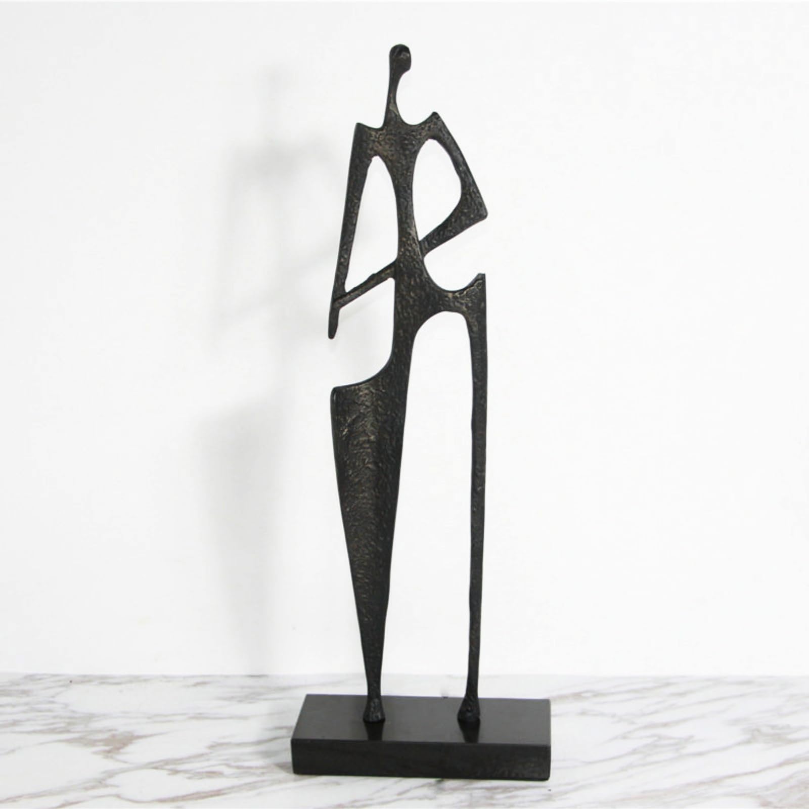 Figura Metal Elegante Escultura Metal Creativo Estatua corativa para Coleccionistas, Recibidor