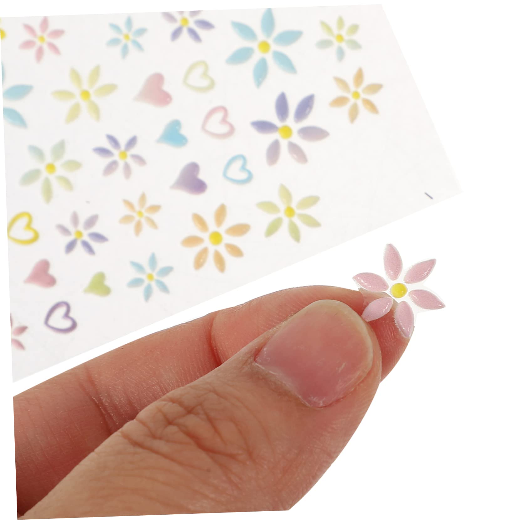 VICASKY 15pezzi Adesivi Per Unghie Embossed Nail Art Stickers Manicure Decorazioni Autoadesive Per Occasioni Speciali e Uso Quotidiano
