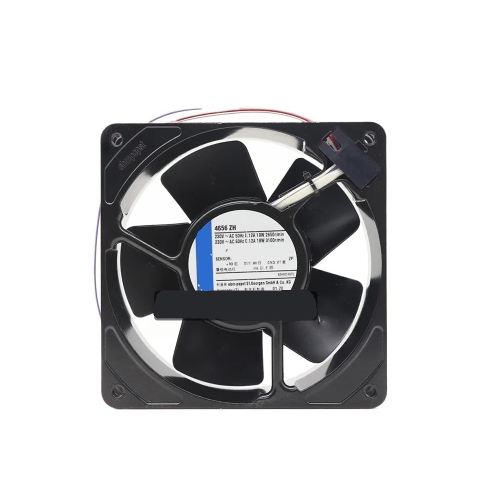 YACODLUL 4656ZH Axial Fan Ball Bearing 230V 89.46CFM/105.9CFM 37dB/42dB 119x119x38mm
