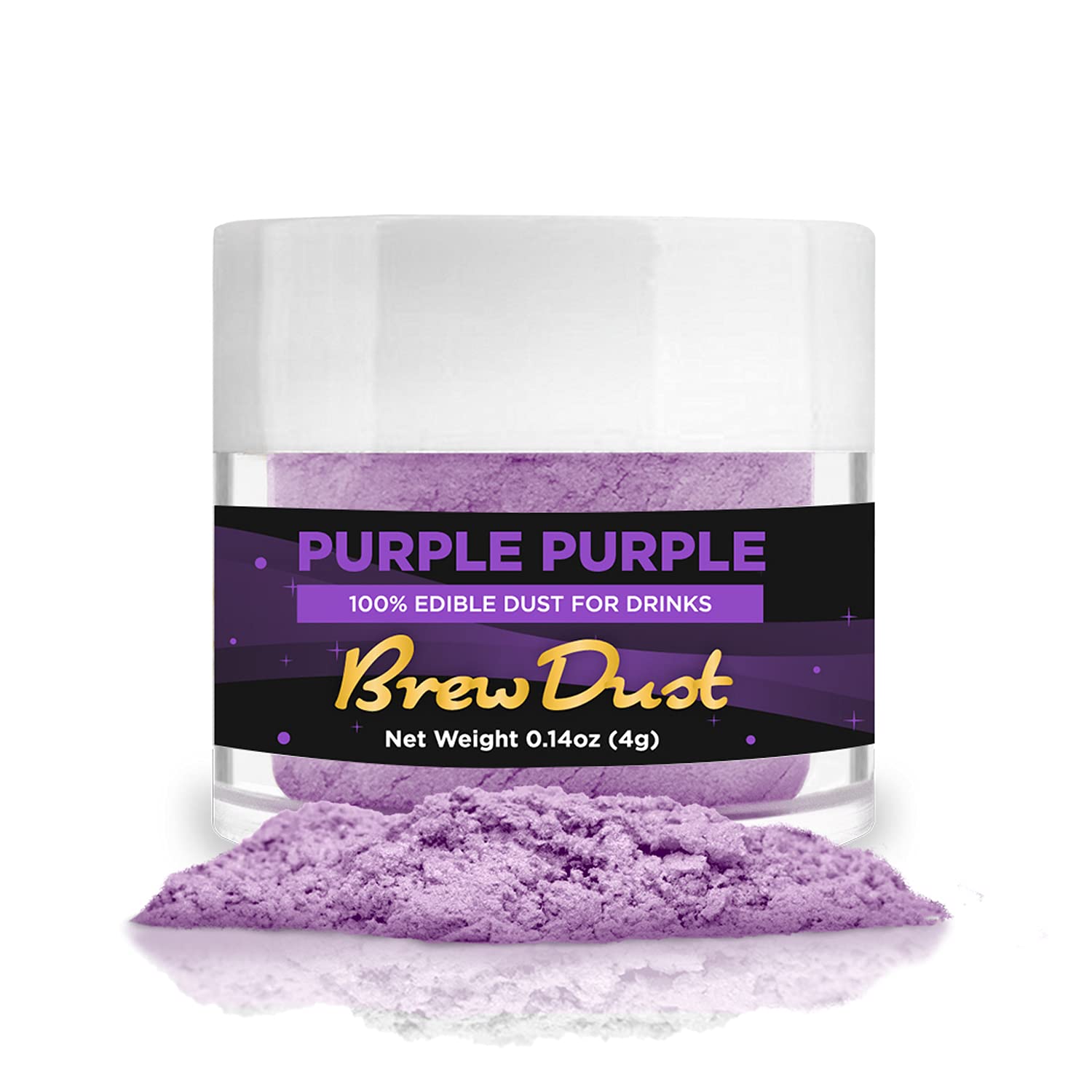 Brew Glitter - Purple Purple Brew Dust (4g, 1x Shaker Jar) | Edible Glitter for Drinks, Cocktails, Beer, Garnish & Beverages!
