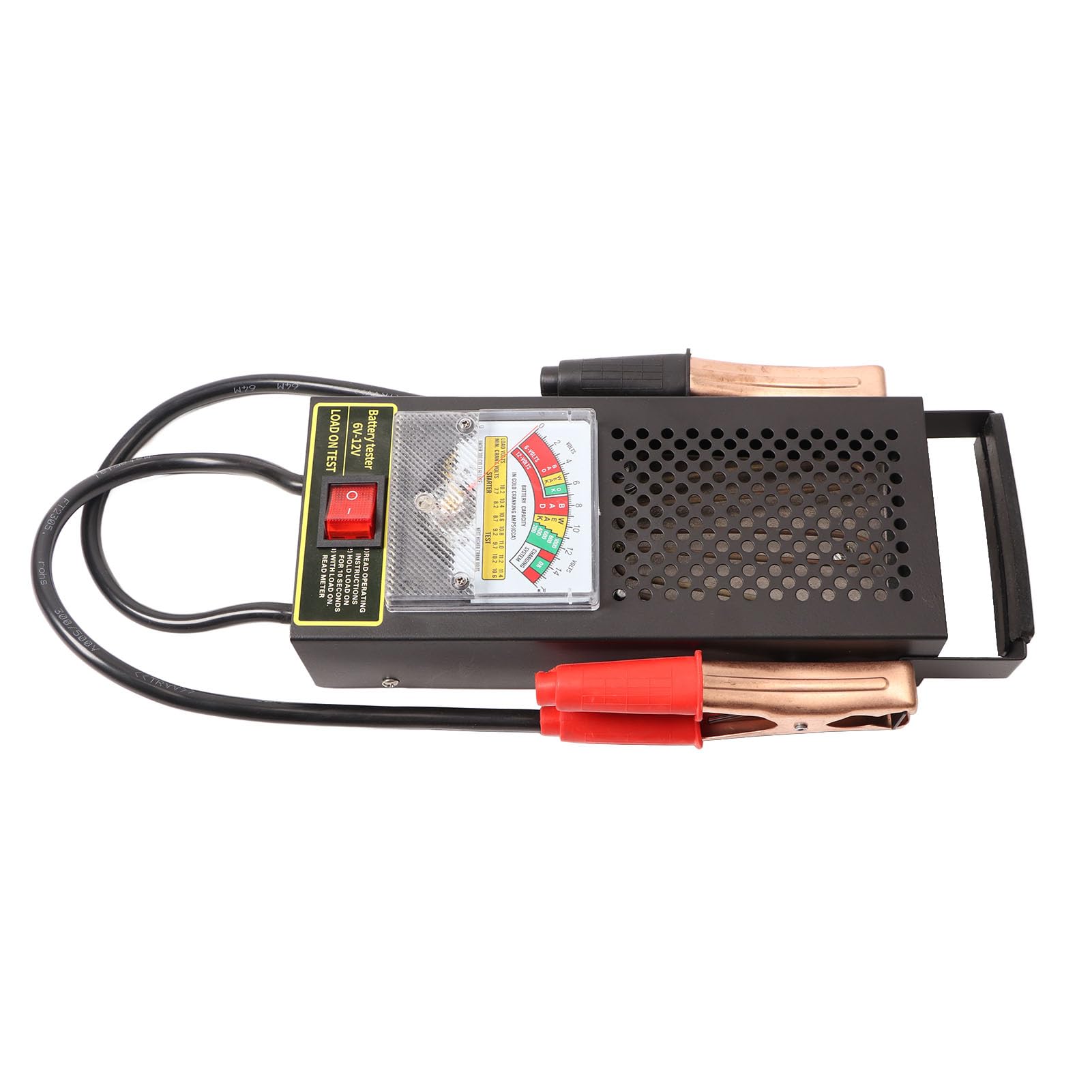 Tester per Batterie per Auto, Sistema di Ricarica da 6 V a 12 V, Analizzatore di Batterie per Auto Dal Design Multifunzionale per Batterie per Auto Elettriche, Adatto per