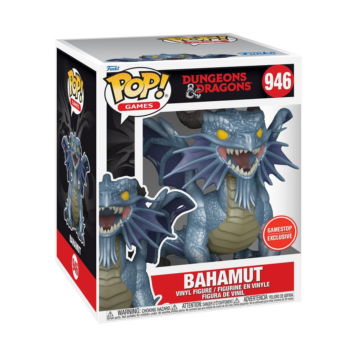 Funko POP! Dungeons and Dragons Bahamut 4.85-in Vinyl Figure GameStop Exclusive, 71759