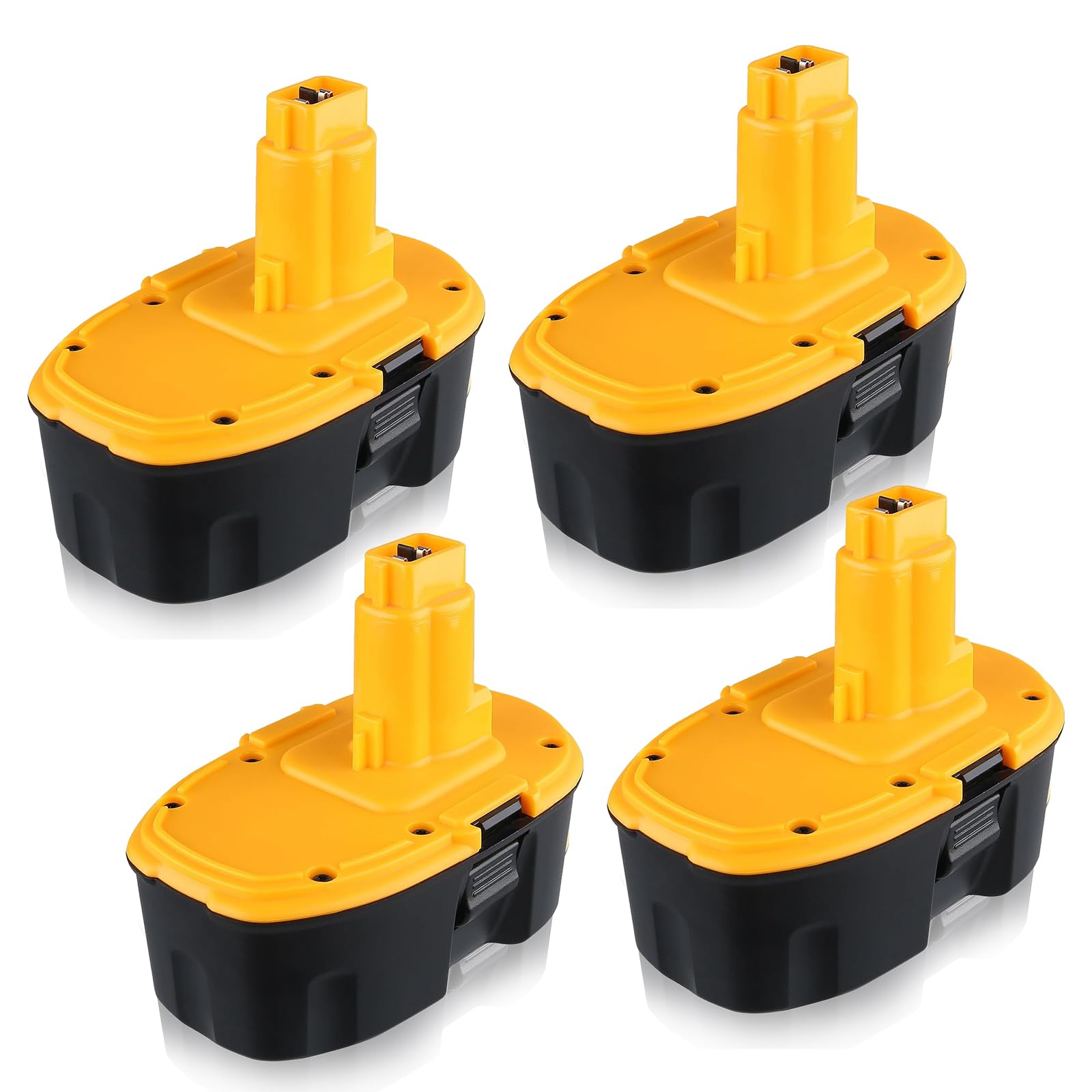 4 Packs 6000mAh DC9096 Replacement for Dewalt Battery Compatible with Dewalt 18V Battery DC9098 DC9099 DE9098 DE9503 DE9039 DE9095 DE9096 DW9096 DW9098 DC725 for Cordless Power Tools (4)