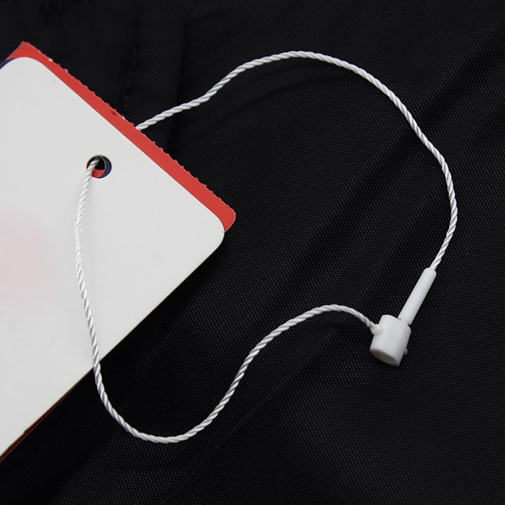1000 PCS 4.92inch/7.87inch Hang Tag String Snap Lock Pin Loop Tie Fasteners,Polyester String Hanging String Easy and Fast to Attach