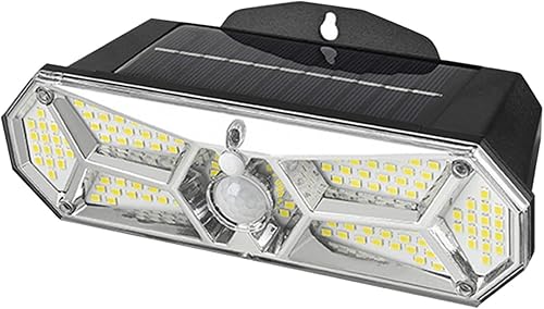Luces solares para exteriores, luces solares de jardín, luces de patio, luz LED de pared solar impermeable IP65, luces para exteriores con sensor de