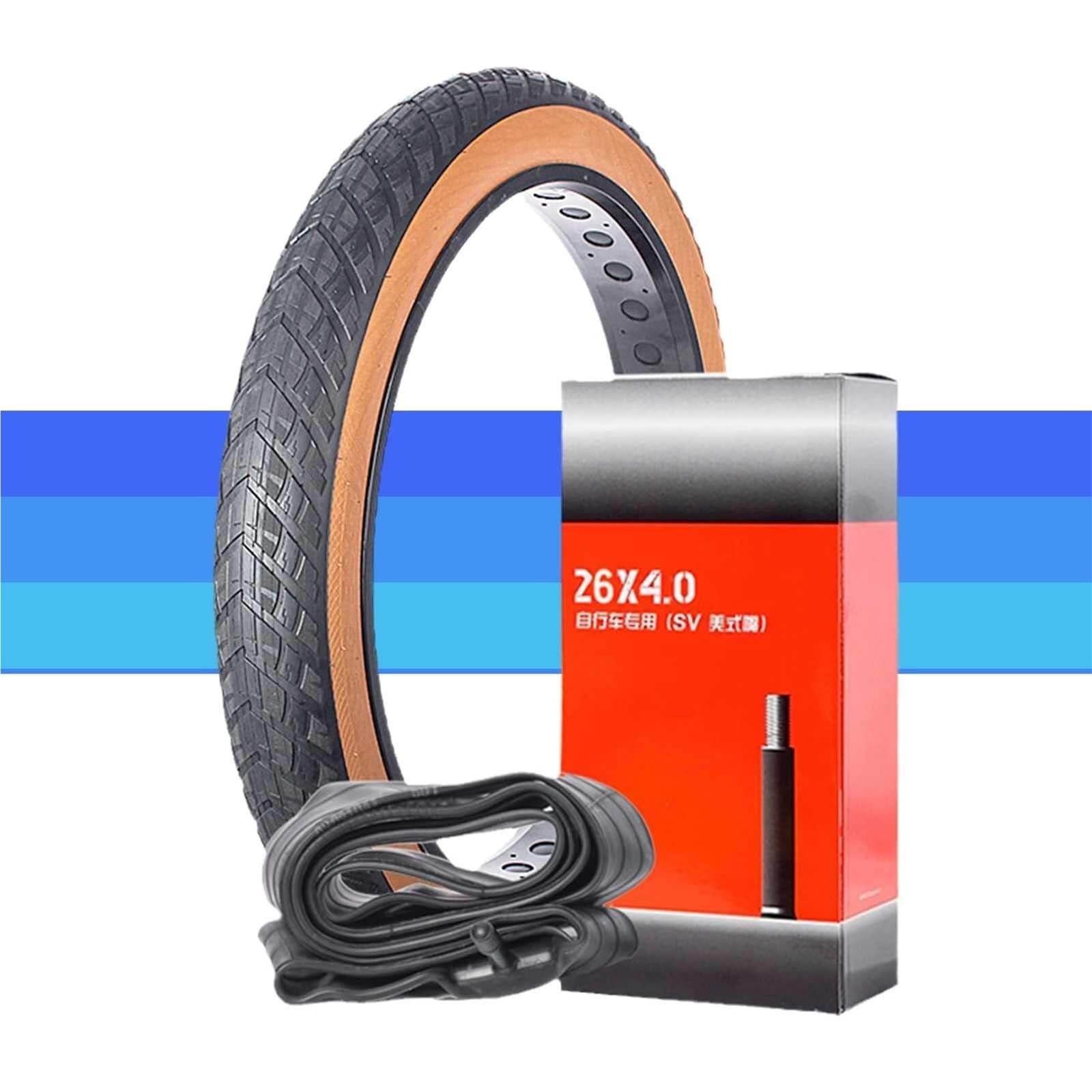 26x4.0 Opona Fat Bike, 60 TPI Odporna na Przebicia, Wszystkie Tereny dla E-Bike i MTB, Śnieg i Piasek, 30 PSI z Grubą Ścianką, Gotowa na Tubeless(TIRE AND TUBE)
