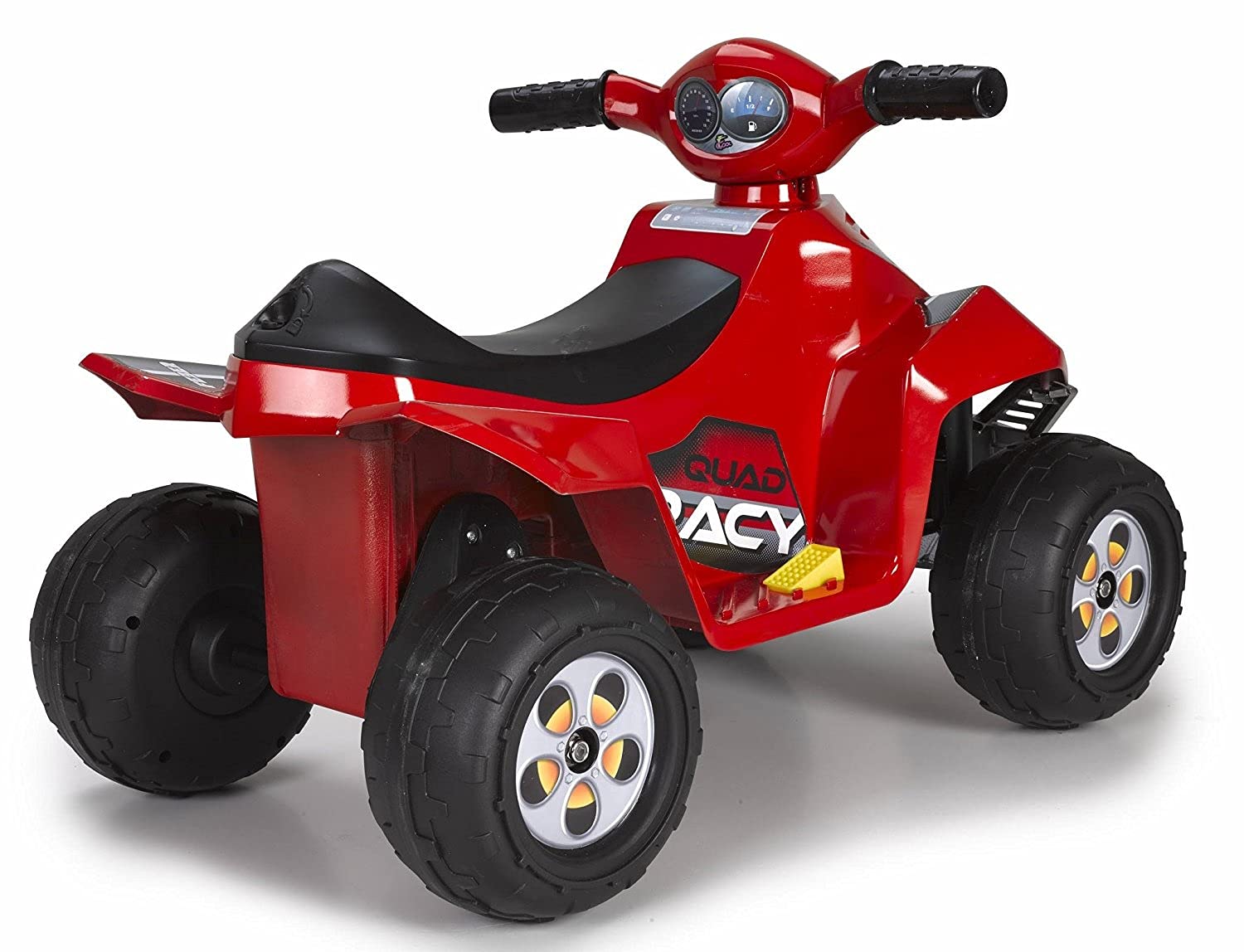 FEBER - Quad Racy 6V, samochód elektryczny dla dzieci w wieku od 18 miesięcy do 3 lat, z przepustnicą, duże i wytrzymałe koła zapewniające stabilność, do 40 min baterii, z dołączoną ładowarką, Famosa