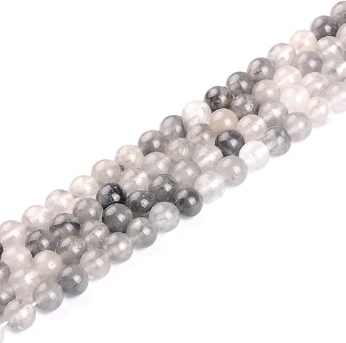 Vista 14 de Cuentas redondas sueltas de cristal amarillo natural de 0.236 pulgadas (0.236 in), pulsera de piedra de cristal, accesorios para collares