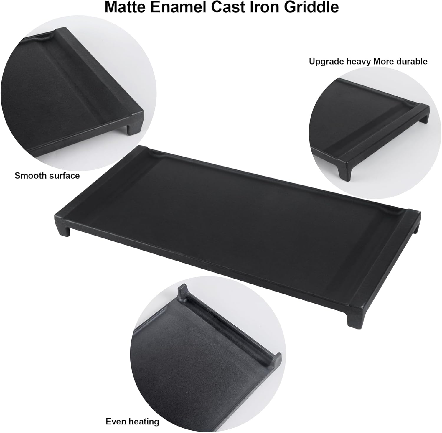 Upgraded WB31X24738 Griddle Replacement for GE Stove, 9 x 19.5 inch Aluminum Nonstick Griddle Cooktop Plate