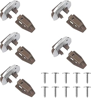 Rite-Trak II Replacement 5 Sets Drawer Guide Kit, Enhanced Commercial Slide Style Drawers Compatible with Rite-Trak II Model #168 with Metal Black Plate and Drawer Stop with Roller