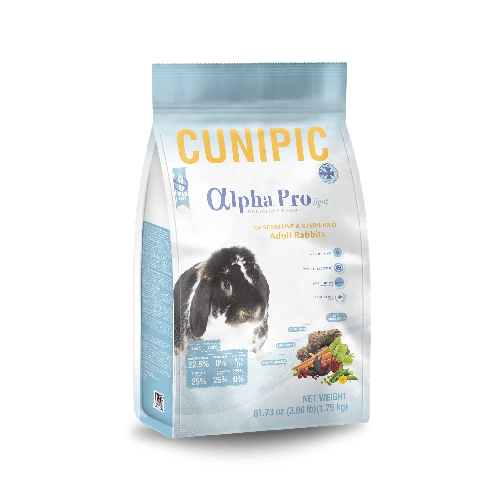 Alpha Pro Light per Coniglio Adulto Sensibile 1,​75 kg