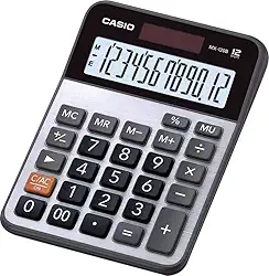 Calculadora de Mesa 12 Dígitos, Casio, 60338, Cinza, 24 cm 16cm 1cm