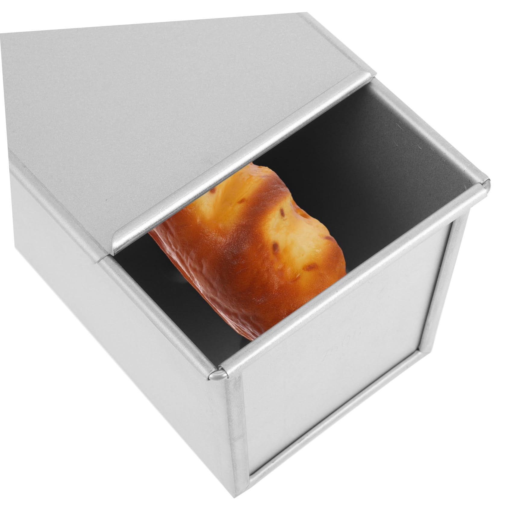 Happyyami Stampo per Toast in Lega Placcata Alluminio Coperchio, Antiaderente, Riutilizzabile, per Pane e Uso Domestico e Professionale