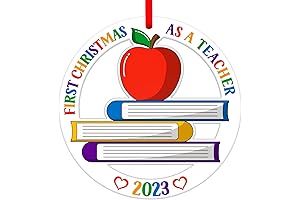 FLYAB First Christmas As a Teacher Ornament 2023