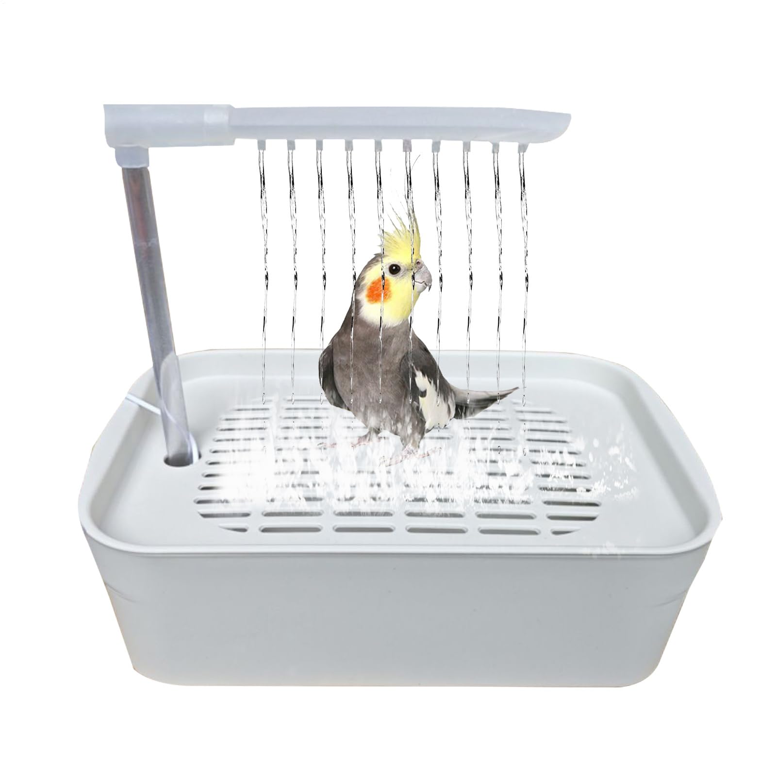 Parrot Bath, Parrot Bantub Elektryczny prysznic z wanną dla ptaków | Wanna z wanną na wannę zasilaną przez USB, zabawki do kąpieli w klatce zwierząt domowych dla małych ras średniej