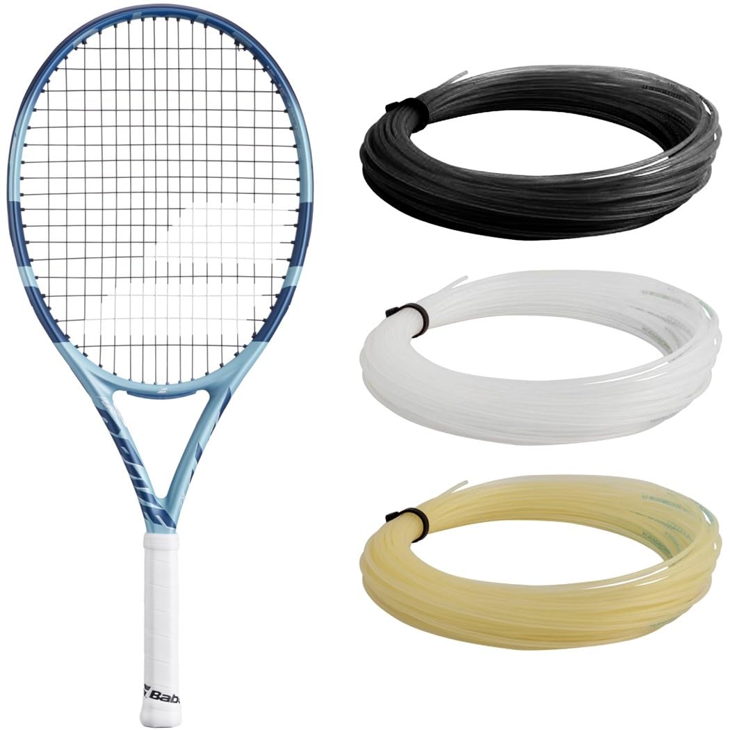 Babolat Pure Drive Junior 25 Inch 11th Gen Tennis Racquet (Light Blue/White) with Optional Accessories