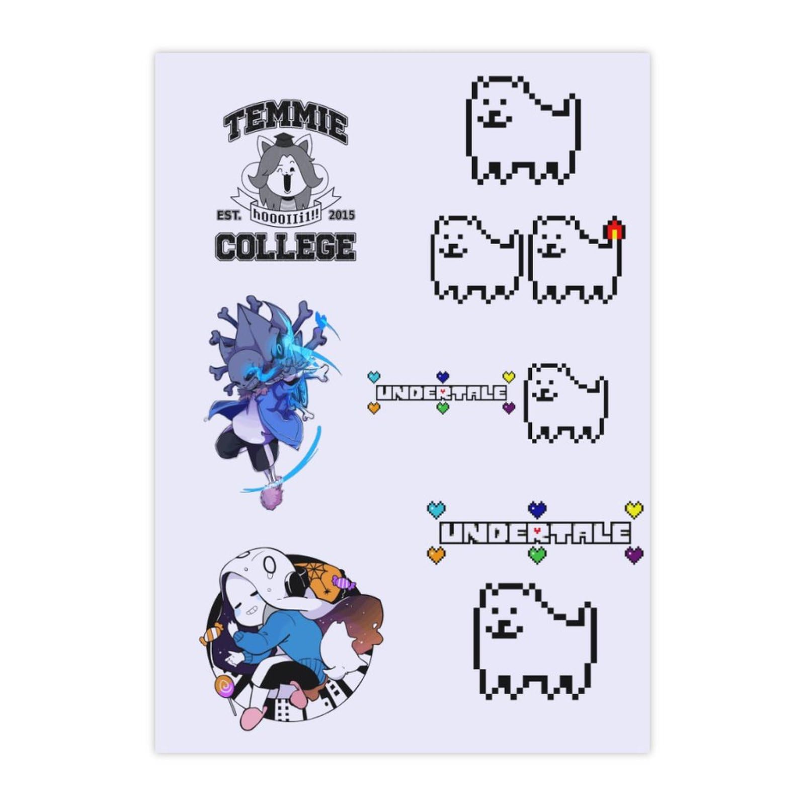 undertale　紙製雑貨　戌年　特典　犬みくじ　4点セット＋ステッカー Amazon.co.jp: ステッカーセット アンダーテール サンズ