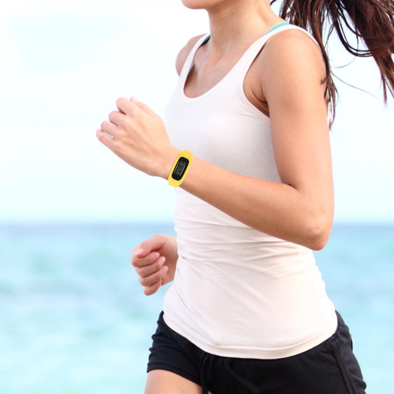 iplusmile Reloj Podómetro de Pulsera de Silicona Pequeño y Ligero Contador de Pasos Fácil de Operar Adecuado para Caminar y Hacer Ejercicio